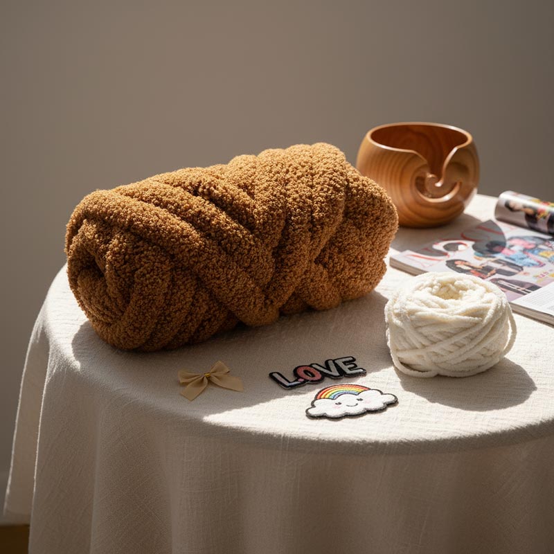 3cm チャンキー テディ フリース シェニール糸